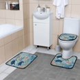 thumbnail image 6 of Shower Curtain and Rug Sets 4pcs Bathroom Sets Includes 12 Free Hooks 66" x 72" Submarine World, 6 of 8