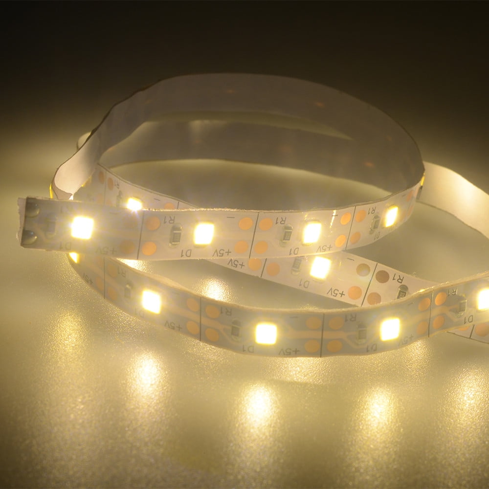 Deals of The Day Clearance! 5V 2835 60SMD/100CM White/Warm white/Blue LED Strip Light Bar TV Back Lighting