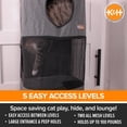 thumbnail image 3 of Pet Products - Condominio para gato, multitorio con clase, color gris, 5 pisos, 3 of 9