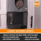 thumbnail image 3 of Pet Products - Condominio para gato, multitorio con clase, color gris, 5 pisos, 3 of 9