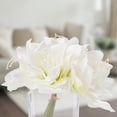 thumbnail image 5 of Pure Garden Lilies Floral Centerpiece - Artificial Flowers in Vase, Cream, 5 of 5