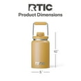 thumbnail image 2 of RTIC Half Gallon Ceramic Lined Insulated Outback Jug, Leak Proof, Harvest, 2 of 8