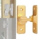 thumbnail image 4 of Pestillo para puerta de granero, cerradura de seguridad para el hogar, herrajes de aleación de zinc, pestillo para puerta corrediza Oro de 90 grados, 4 of 8