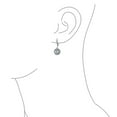 thumbnail image 3 of Bling Jewelry Womens 3CT Halo Solitaire CZ Dangle Chandelier Earrings  Sterling Silver Birthstone, 3 of 6