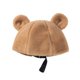 thumbnail image 3 of Moda Invierno Unisex Oso Oreja Cubo Sombrero Felpa Pescador Sombrero Suave Cálido Lavabo Sombrero Mullido Pesca Sombrero Yuarrent AP007250-01, 3 of 5