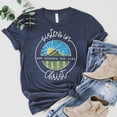 thumbnail image 3 of Love in Faith | Sisters in Christ Short Sleeve | Heather Navy | Christian T-Shirts for Women | Faith Based Apparel |Christian Gifts, 3 of 8