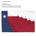 thumbnail image 2 of Bandera Homissor Texas bordada en forma de estrella con rayas cosidas en forma de estrella, 5 x 8 pies, 2 of 7