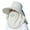 White, variant on EnJoCho Hair Scarf for Women Summer Sun Hat Adjustable Summer Anti Outdoor Riding Large Hat Sun Visor Protective Hat Sun Pro-tection