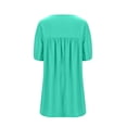 thumbnail image 5 of Sexlip Womens Oversized Shirt Dress Short Sleeve Design Lightweight Fabric Relaxed Silhouette for Daily Errands Green L, 5 of 6