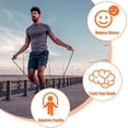 thumbnail image 5 of Flow Rope for Fitness High Performance Double Woven Workout Rope Adjustable Flow Jump Rope for Men Women Training Indoor Outdoor Cardio Exercise Rope for beginner（Black）, 5 of 6