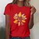 thumbnail image 2 of Tops Cortos para las Mujeres Blusas Impresas Manga Corta Cuello Redondo, Tops de Blusa para las Mujeres Primavera Verano Casual, 2 of 4