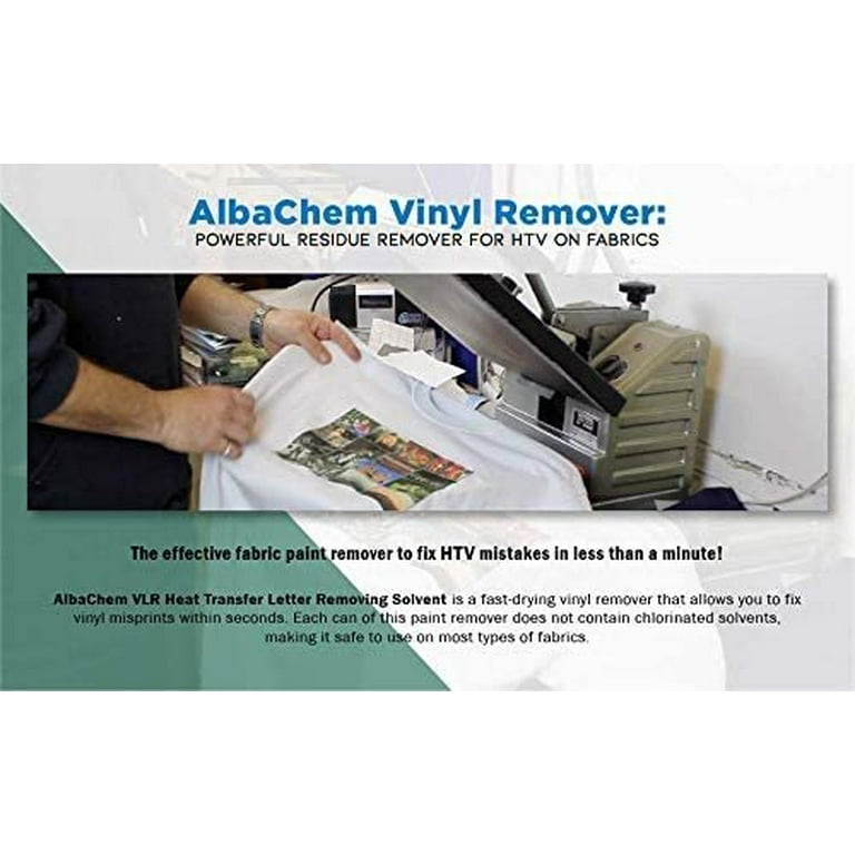 Vinyl Kraze - Vinyl, T-Shirts & Blanks - BACK IN STOCK!! $17.99 Alba Chem VLR  Heat Transfer Vinyl Letter Remover, will remove all Heat transfer vinyl off  of shirts, jackets, bags ect.