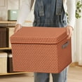 thumbnail image 2 of PYPESEEWY Warehouse Storage Bins Clothes Quilt Storage Box Thickened Pp Board Folding Storage Box with Lid Trouser Storage Magical Appliance Household and Dormitory Storage, 2 of 7