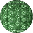 thumbnail image 1 of Ahgly Company Indoor Round Persian Emerald Green Traditional Area Rugs, 7' Round, 1 of 4
