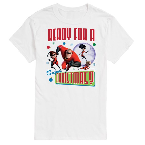 Disney The Incredibles - Holiday - Ready For A Super Christmas - Men's Short Sleeve Graphic T-Shirt