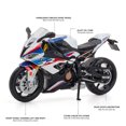 thumbnail image 2 of 1/12 BMW S1000RR Motorcycle Toy 1:12 RMZ City Diecast Metal Racing Model Super Sport Miniature Collection Gift For Boy Children, 2 of 7