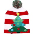 thumbnail image 1 of Gorros navideños TANGJMXG con iluminación LED Gorro feo de Papá Noel 10 Luces Coloridas, 1 of 5