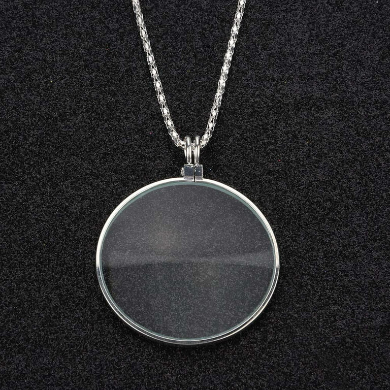 Ce,Fake Monocle,Magnifying Glass Necklace,Monocle Necklace,Monocles,Monocle  Costume,Monocle,Monocle for Eye,Monocle 5X Magnifier Monocle Lens Necklace