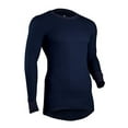 thumbnail image 4 of Indera Mills Men's ICETEX Performance Thermal Top with Silvadur, Navy, Small, 4 of 4