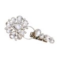 thumbnail image 2 of bedienty Luxury Metal Alloy Rhinestones Duckbill Button Fur Silver Accessory Coat Suede, 2 of 2