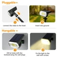 thumbnail image 7 of Phopollo Solar Lights Outdoor,6Pack Warm White,Spotlight Waterproof IP65, 64 LED 3 Lighting Modes Solar Powered,Solar landscape Lights for Outside Garden Yard, 7 of 7