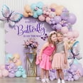 thumbnail image 3 of A Butterfly Is On The Way Sign for Backdrop, Baby Shower Large Adhesive Sign Decal Balloons Arch Backdrop Decorations for First Birthday, 3 of 7