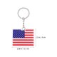 thumbnail image 4 of KAKOWELY llaveros acrílicos con la bandera estadounidense, colgantes decorativos para bolso., 4 of 4