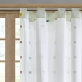 thumbnail image 3 of Intelligent Design Callie Cotton Jacquard Window Panel with Lining in White, 3 of 3