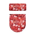 thumbnail image 2 of HELLHERO Toilet Lid Cover & 2 Piece Set Toilet Lid Dust Cover Set & Romantic Theme Decorations, 2 of 8