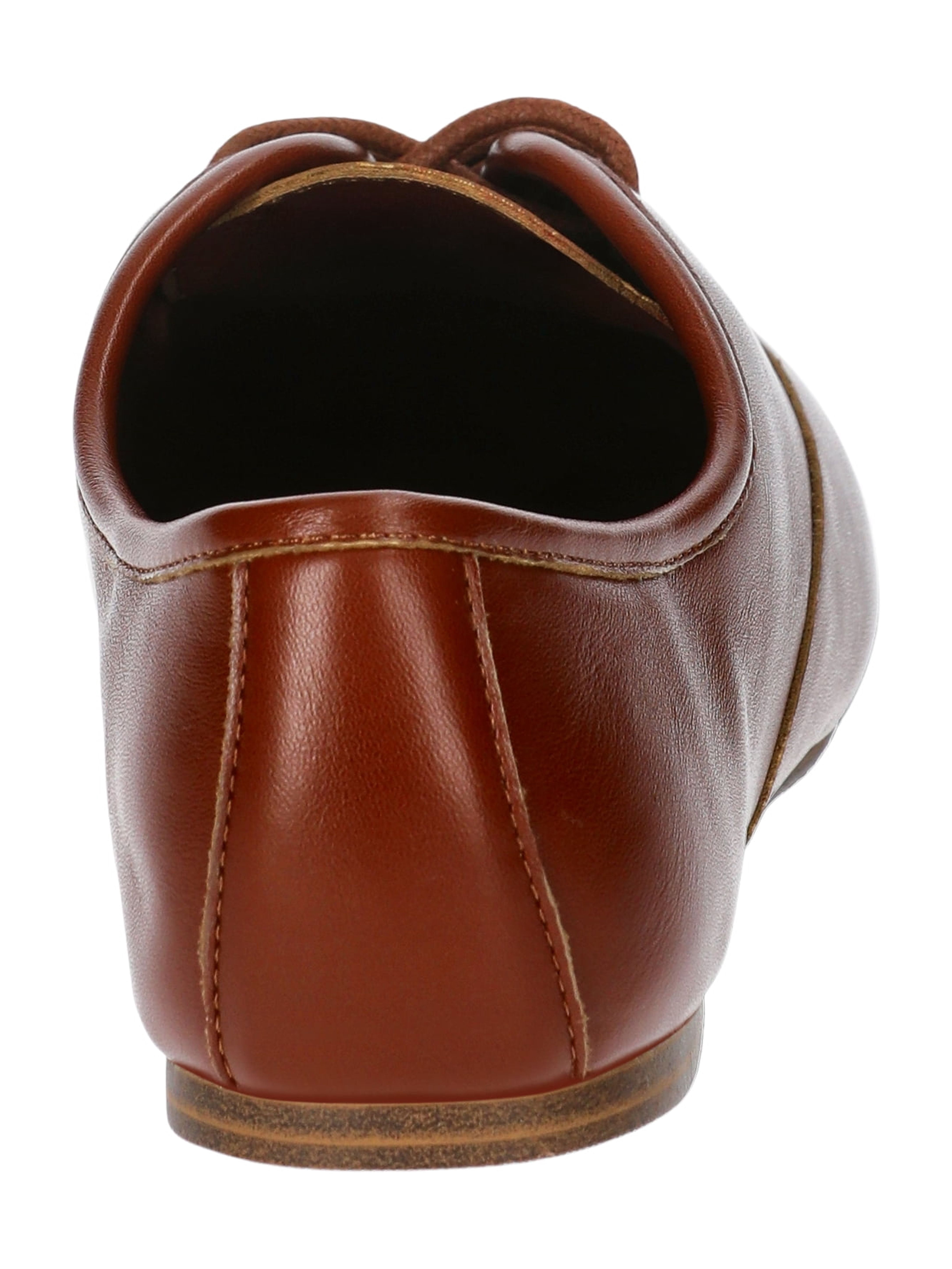 No Boundaries Faux Leather Casual Oxford Shoes, Women's