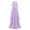 Lavender, variant on inhzoy Kids Girls Chiffon Flower Girls Dress Sequins Halter Neck Bridesmaid Wedding Evening Party Gowns Maxi Formal Dress Ivory 16