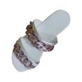 thumbnail image 2 of asdoklhq Sandals for Women Clearance Under $10,Sandals Women Flat Slippers Chain Open Toe Comfy Beach Roman Shoes Flip Flop, 2 of 4