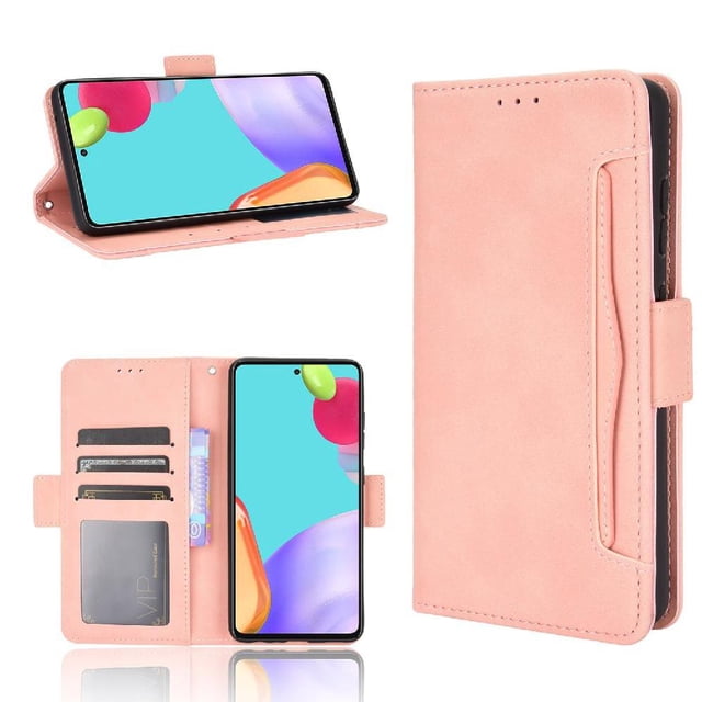 Case for Samsung Galaxy A52S 5G Adjustable Detachable Card Holder Magnetic closure Leather Wallet Cover
