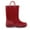 Red, variant on BOCCA Kids Silver Glitter Waterproof Rain Boot For Girls Size 12