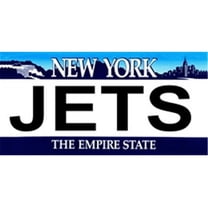 New York State Background License Plates- Jets