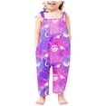 thumbnail image 1 of Odeerbi 2-13 Años Niñas de Verano Traje Estrelado Cielo Camisola Romper Casual Transpirable Cómodo Trajes Correa Bib Pantalones En General Traje de Juego, 1 of 4
