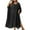 Black, variant on yillto Women Plus Size Coverups 3/4 Sleeve Lightweight Loose Long Dress Mesh Summer Beach Cover Up