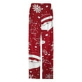 thumbnail image 4 of Merry Christmas Pajamas For Women Loose Retro Night Pajama Pants Comfortable Sleepwear Bottoms Homewear, 4 of 6