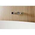 thumbnail image 4 of Kingston Brass KS5021ZX Millennium Two-Handle Wall Mount Roman Tub Faucet, Polished Chrome, 4 of 7