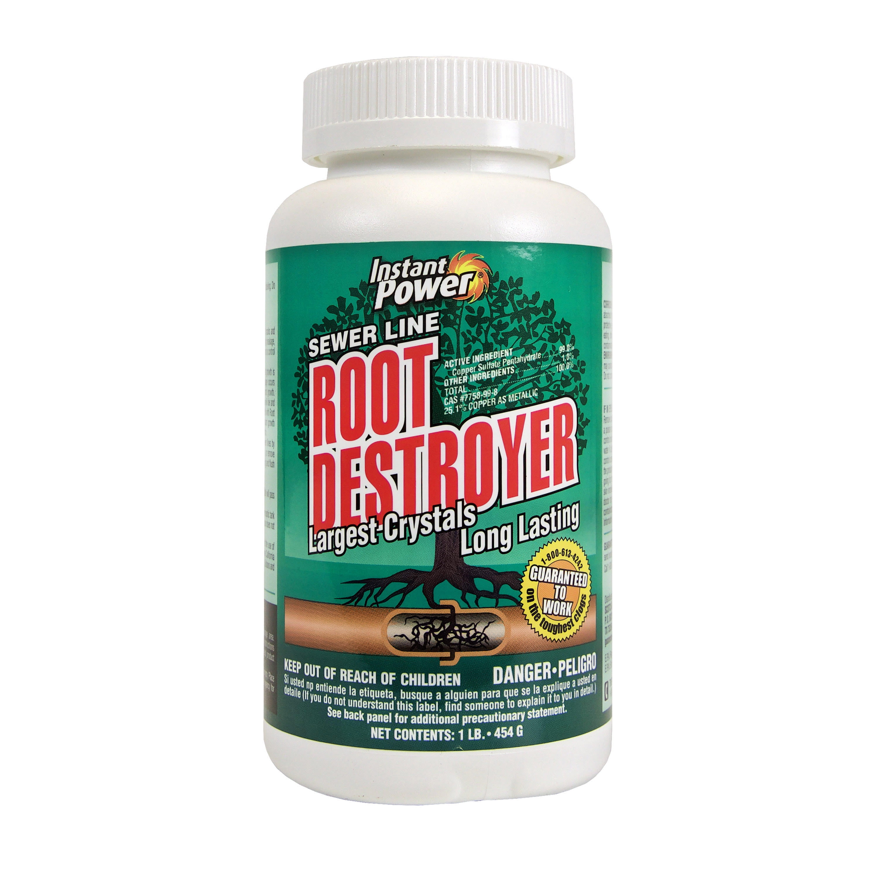 Instant Power® Root Destroyer, 16 OZ (1 LB.) Eliminates Roots and Plants From Sewer Lines
