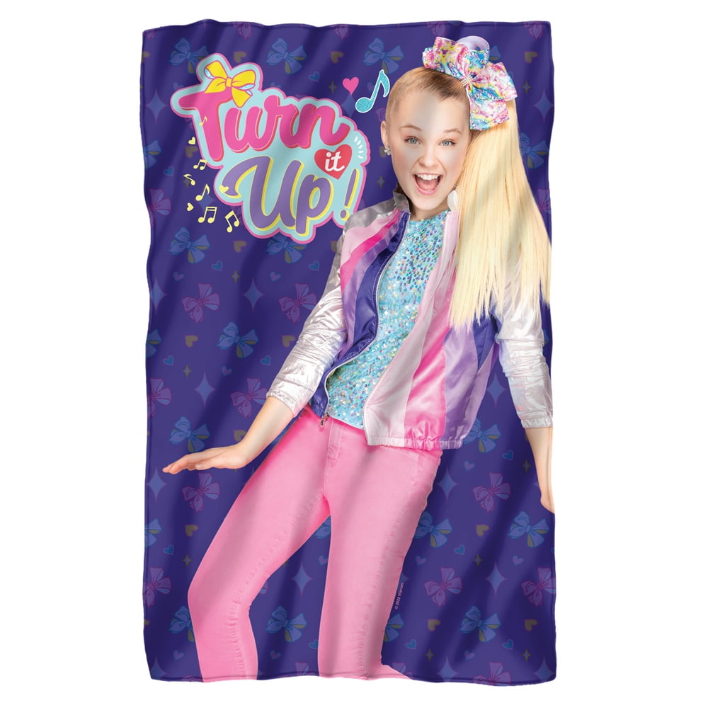 JoJo Siwa Blanket, 36"x58" Turn It Up Fleece Blanket