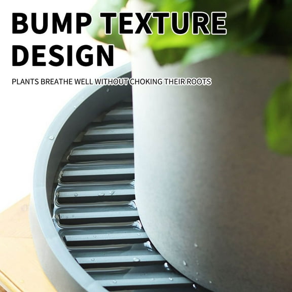 ZZkhGo Round Non Slip Plant Saucer Tray Protective Flowerpot Mat Indoor Outdoor Decorative Pot Base Protector