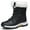 Black, variant on DADAWEN Women's Snow Boots 6.5US