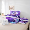 thumbnail image 6 of Erosebridal Kawaii Japanese Girl 7-Piece Bedding Comforter Set,Colorful Flower Blossom King Bedding Sets For Kids,Reversible, 6 of 7