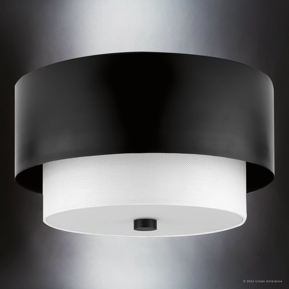 Luxury Modern Ceiling Light, Matte Black, UHP4852