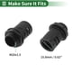 thumbnail image 4 of Abrazaderas de cable M20x1.5 15.8mm / 0.62" Conector rápido recto PA6 Nylon Negro 2 Pcs, 4 of 7