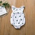 thumbnail image 6 of KkSLirnhs Size One Size Baby Girls Romper Summer Sleeveless One piece Jumpsuit Cotton Linen Outfits Green 0-6 Month, 6 of 9
