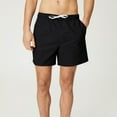 thumbnail image 2 of hotojiny Men's Casual Shorts Plus Size Plain Drawstring Summer Golf Shorts Lightweight Beach Sweat Shorts with Pockets, 2 of 6