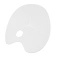 thumbnail image 1 of 380mm x 285mm White Plastic Watercolor with Thumb Hole Paint Tray Plate Mixing Palette, 1 of 1