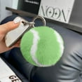 thumbnail image 3 of shyuyusa Cute Fluffy Tennis Keychain Plush Pendant Ball Key Rings Soft Pompom Keychain For Backpack Handbag Purse Charms, 3 of 6